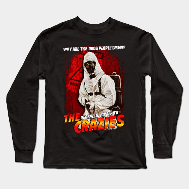 George A Romero The Crazies Long Sleeve T-Shirt by HellwoodOutfitters